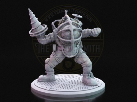 Deep-Sea Enforcer  -  Miniature Inspired by Big Daddy