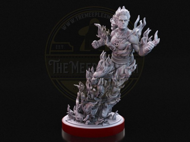 Flaming Hero – Miniature Inspired by the Human Torch