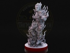 Héroe Llameante - Miniatura Inspirada en la Antorcha Humana 2