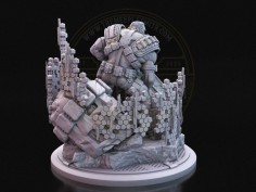 Cybernetic Soldier  -  Miniature Inspired by Cable 2