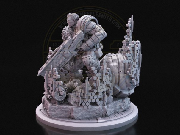 Soldado Cibernético - Miniatura Inspirada en Cable