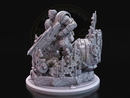 Cybernetic Soldier  -  Miniature Inspired by Cable