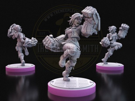 The Enforcer of Piltover  -  Miniature Inspired by Vi
