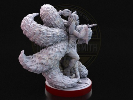 The Nine-Tailed Sorceress  -  Miniature Inspired by Ahri
