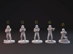 Stormtroopers miniatures for Tabletop, boardgames, dioramas, paint and display... 2