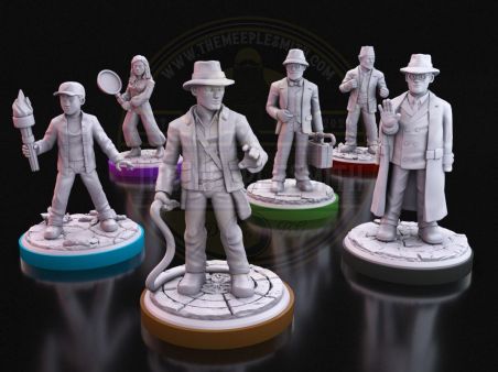 Mystery Solvers Miniature Set – Inspired by Scooby-Doo and the Gang