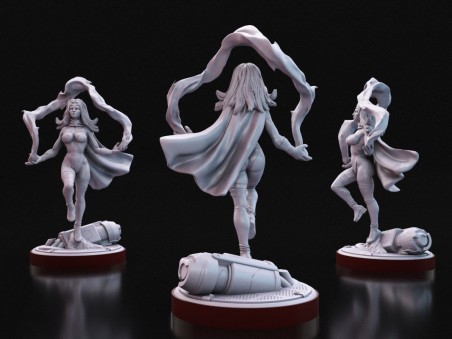 Chaos Sorceress  -  Miniature Inspired by Wanda
