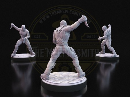 Silent Assassin  -  Miniature Inspired by Black Noir from The Boys