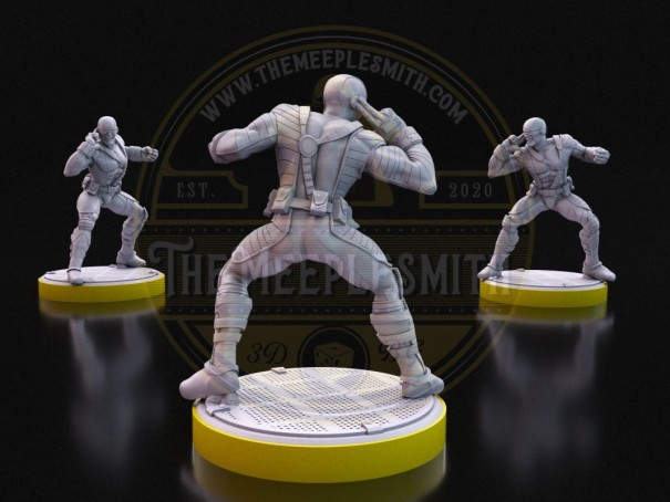 Optic Blast Commander  -  Miniature Inspired by Cyclops from X-Men