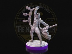Card-Wielding Rogue  -  Miniature Inspired by Gambit from X-Men 2