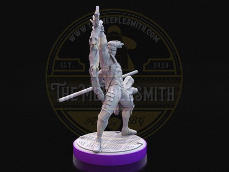 Card-Wielding Rogue  -  Miniature Inspired by Gambit from X-Men