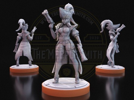 Bounty Hunter Captain  -  Miniature Inspired by Miss Fortune from League of Legends