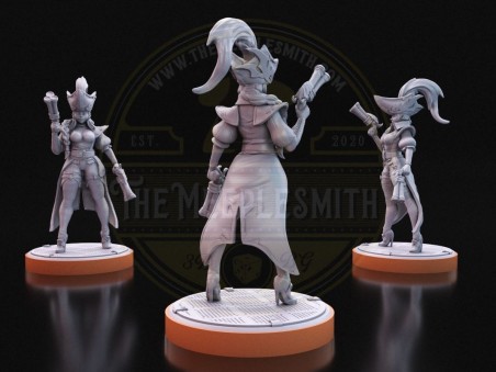 Bounty Hunter Captain  -  Miniature Inspired by Miss Fortune from League of Legends