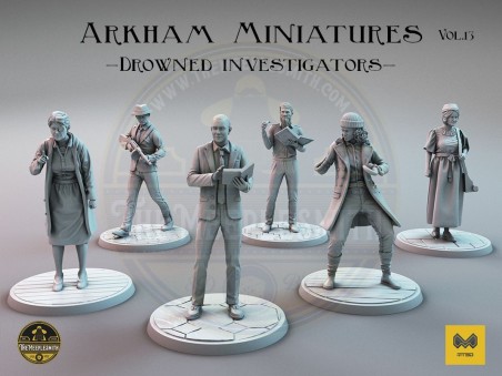 Miniaturas de Arkham Vol.13 Los Investigadores Ahogados