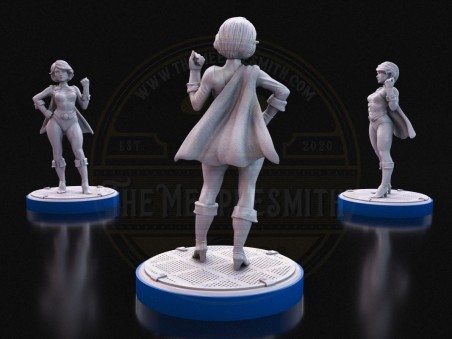 Guardiana del Poder - Miniatura Inspirada en Power Girl