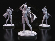 Centinela Nocturno - Miniatura Inspirada en Batgirl