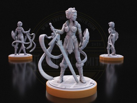 Guerrero Guardián de Serpientes - Miniatura Inspirada en Teela