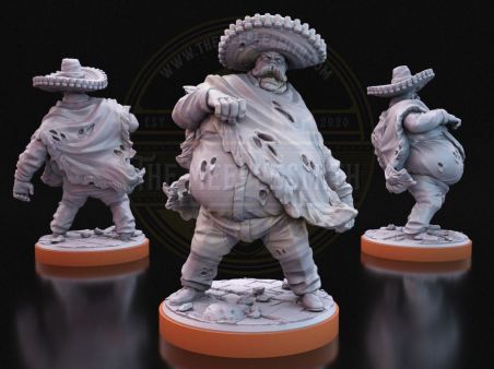 copy of Kron the Human Warrior miniature for RPG, Tabletop, boardgames, paint and display...