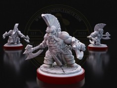 Berserker Enano - Miniatura para Aventuras en Mazmorras