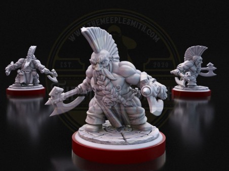 Dwarven Berserker  -  Miniature for Dungeon-Crawling Adventures