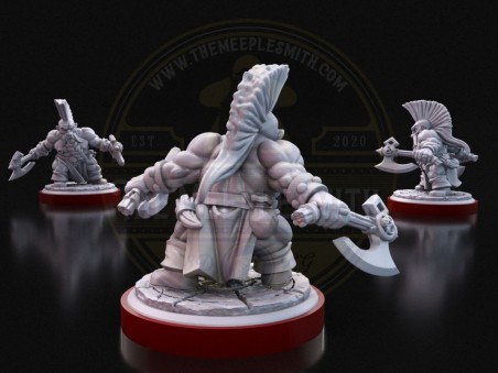 Dwarven Berserker  -  Miniature for Dungeon-Crawling Adventures