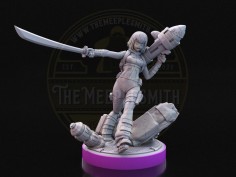 Salto de Realidad - Miniatura Inspirada en Gwenpool