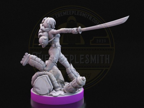 Salto de Realidad - Miniatura Inspirada en Gwenpool