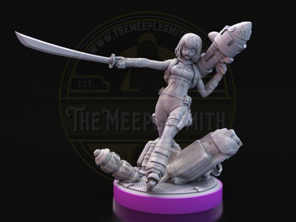 Salto de Realidad - Miniatura Inspirada en Gwenpool