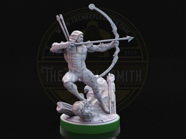 Emerald Archer  -  Miniature Inspired by Green Arrow