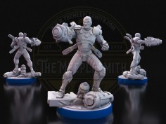 Guardián de Titanio - Miniatura Inspirada en Cyborg