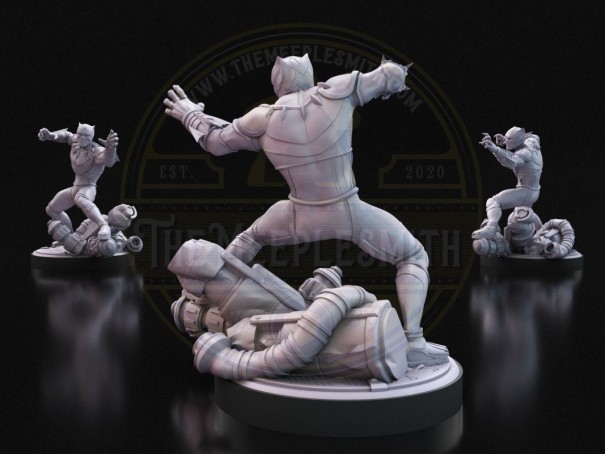 Royal Protector  -  Miniature Inspired by Black Panther