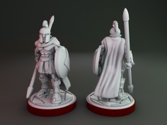 Soldados espartanos con lanzas (Pack de 6 miniaturas) 2