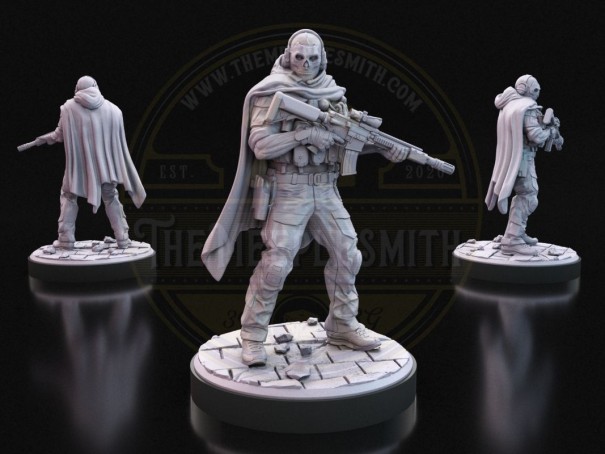 Conjunto de Soldados Inspirado en la Guerra Moderna (Ghost, Price, Alex, Farah, Gaz)