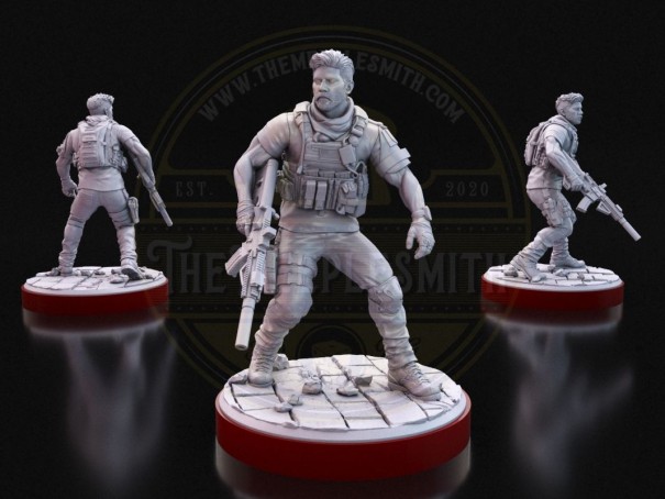 Conjunto de Soldados Inspirado en la Guerra Moderna (Ghost, Price, Alex, Farah, Gaz)