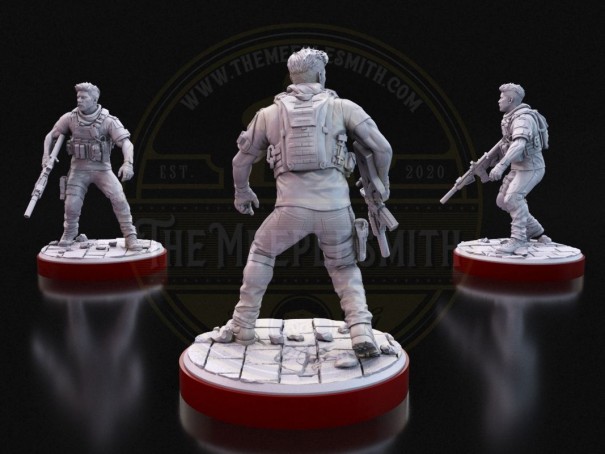 Conjunto de Soldados Inspirado en la Guerra Moderna (Ghost, Price, Alex, Farah, Gaz)