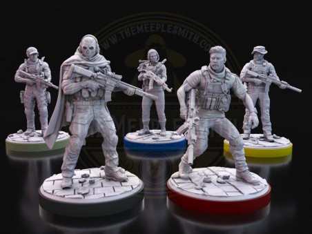 Soldier Set Inspired by Modern Warfare (Ghost, Price, Alex, Farah, Gaz)