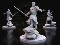 Guardián Sabio – Miniatura inspirada en Obi-Wan Kenobi