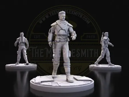 Unmasked Marshal – Miniature Inspired by Cobb Vanth (No Helmet)