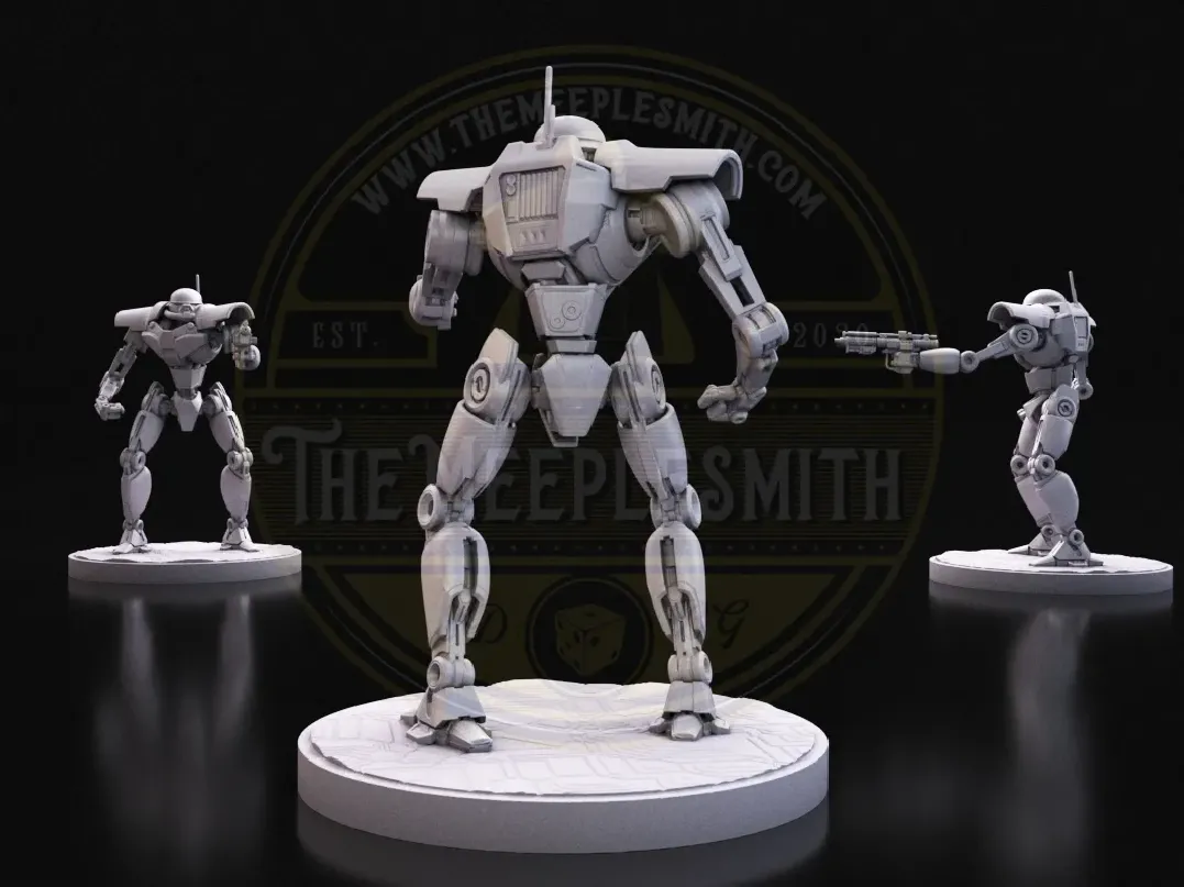 Dark Trooper V1 – Miniatura inspirada en los primeros prototipos de droides de combate imperiales