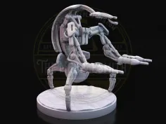 Droideka V2 – Miniatura inspirada en droides destructores avanzados