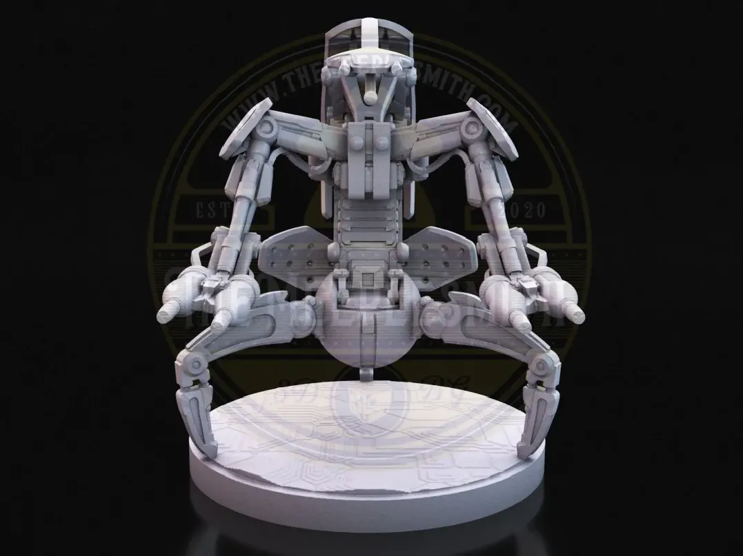 Droideka V2 – Miniatura inspirada en droides destructores avanzados