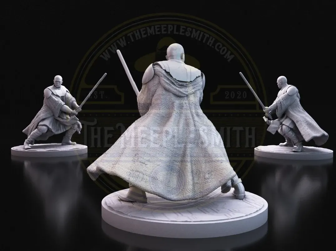 Maestro Jedi – Miniatura Inspirada en Mace Windu