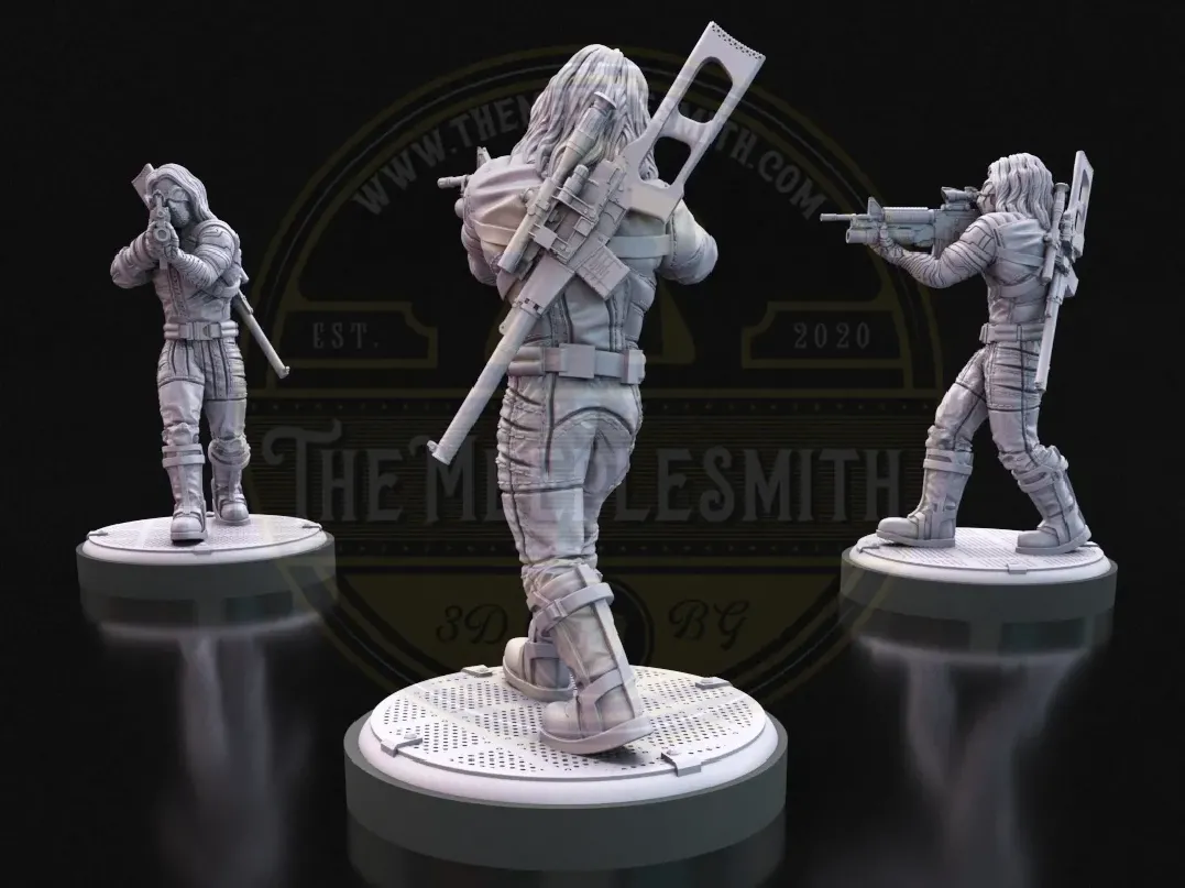 Soldado del Invierno – Miniatura inspirada en Winter Soldier