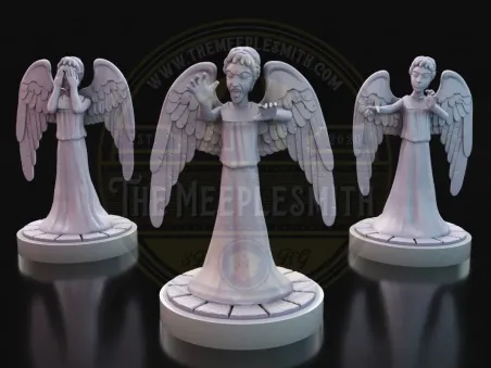 Ángeles de Piedra – Pack de 3 miniaturas inspirado en Doctor Who