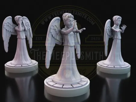 Ángeles de Piedra – Pack de 3 miniaturas inspirado en Doctor Who