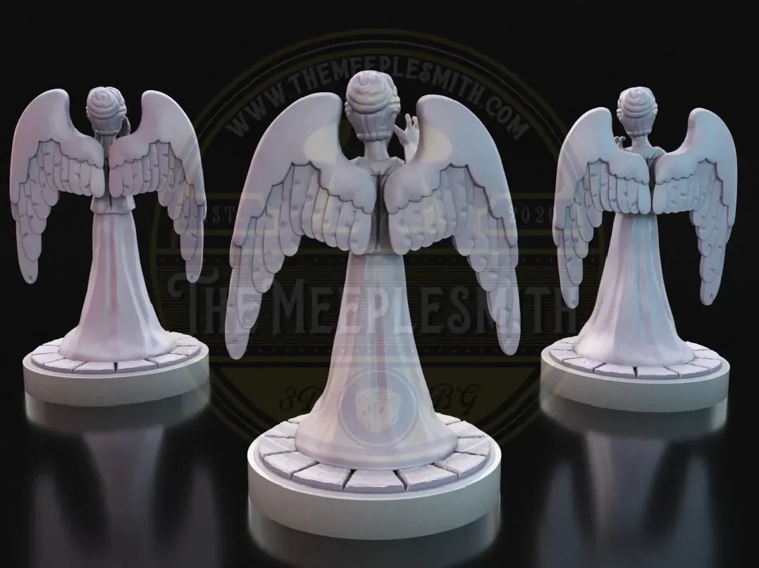Ángeles de Piedra – Pack de 3 miniaturas inspirado en Doctor Who