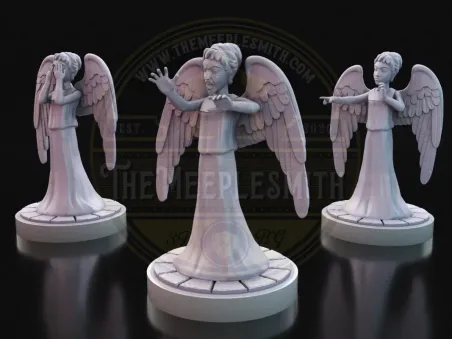 Ángeles de Piedra – Pack de 3 miniaturas inspirado en Doctor Who