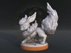 Pyronel – Fire Creature Miniature 2