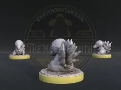 Emberiq – Timid Fire Creature Miniature 2
