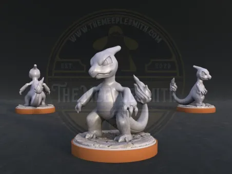 Drakspur – Miniatura de criatura ígnea en evolución